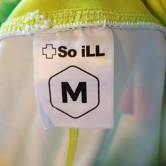 So iLL Women's Medium M Rock Climbing Holds Neon Green Polyester Leggings - Picture 9 of 10